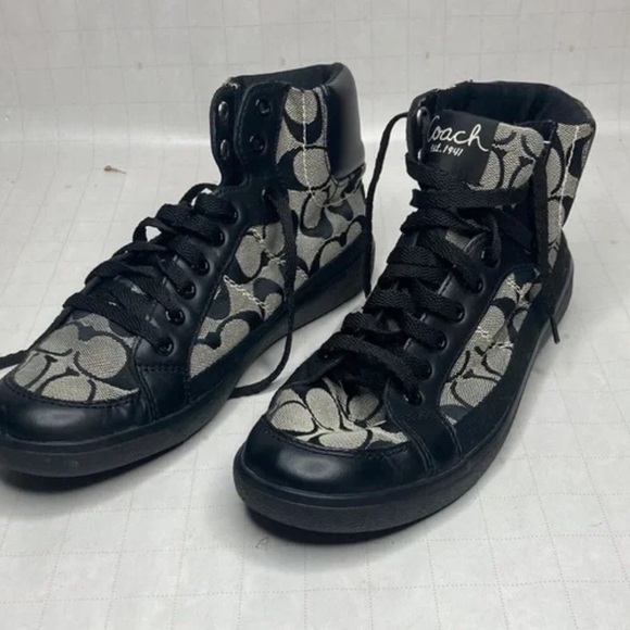 Coach Ellis hightop shoes Sz 6B Women - Picture 7 of 7